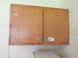 4ft x 30in Wood cabinet and Avanti fridge
