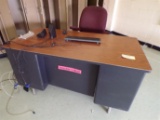 60in x 30in Teacher desk and chair