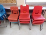 (12) Plastic school chairs