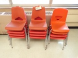 (12) Plastic school chairs