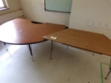 6ft Half moon table and trapezoid table