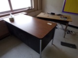 5ft x 30in Teacher desk and 4ft x 2ft table