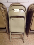 (8) Metal folding chairs