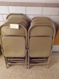 (16) Metal folding chairs