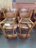 (8) Oak chairs