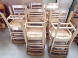 (10) Oak chairs