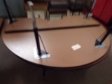 (2) 6ft Half moon tables