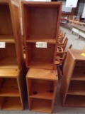 (3) 2 shelf storage cubicles 28in tall