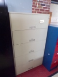3ft x 5ft 2in tan file cabinet