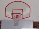 Basketball rim and backboard