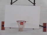 Basketball rim and backboard