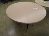 4ft Round adjustable height table