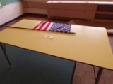 6ft table & flag