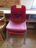 (3) Assorted studen school chairs