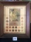 Lincoln Memorial Coinage penny collection, framed