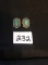 Sterling silver & turquoise clip on earrings