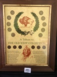 A Tribute to the Old West Collection, framed nickels