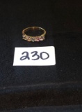 14K gold multi stone ring