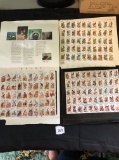 1987 American Wildlife & Colorful World of Stamps uncut sheets