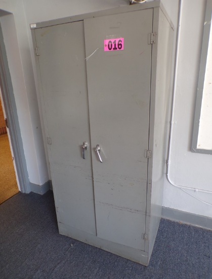 2 Door metal cabinet, 6ft x 3ft     2nd Floor, old building
