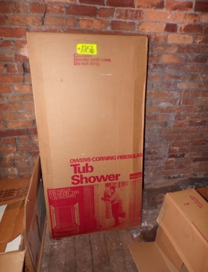 Fiberglass tub & shower kit