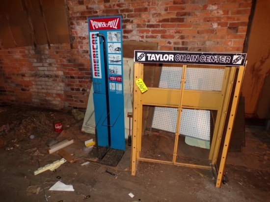 (3) Metal display shelves w/ bolt cutter