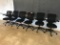 (6) Black ergonomic rolling desk chairs (Rm 306)