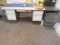 5ft desk & 2 drawer file cabinet (Rm 200)
