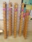 (3) Wall mounted coat racks, 70in (4th gr rm)