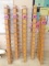 (3) Wall mounted coat racks, 70in (4th gr rm)