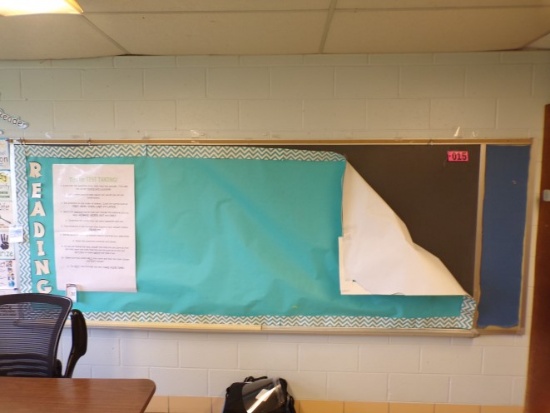 12 ft. Aluminum framed black chalk board (Rm 306)