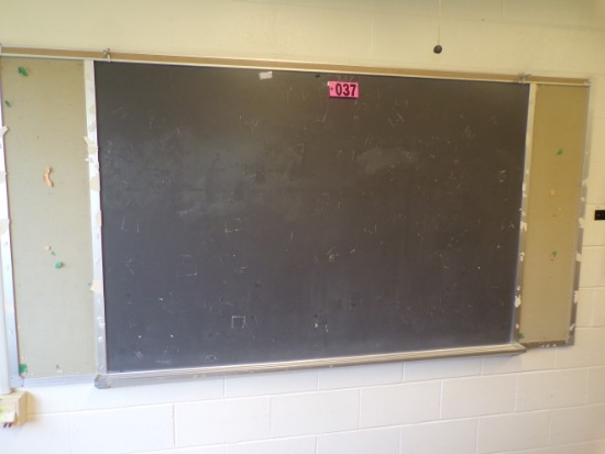 8ft Black board & bulletin board combo (Rm 302)