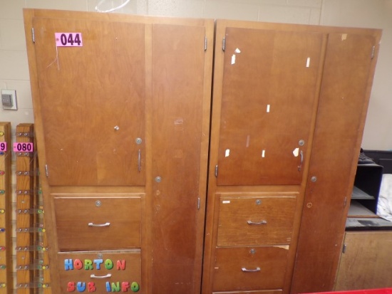 (2) 3ft x 7ft cabinets (4th gr rm)