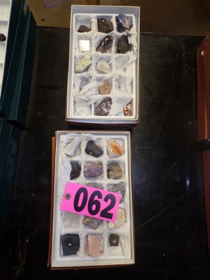 (4) Boxes of minerals & rocks (4th gr rm)