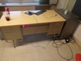 Teachers desk & portable file cabinet (Rm 312)