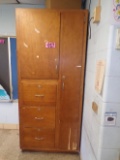 7ft x 3ft Wood storage cabinet (Rm 306)