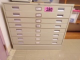 8 drawer map filing cabinet (library)