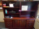 Wooden wall unit w/ storage 6ft x 68in (office)