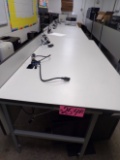 (5) 5ft x 30in computer lab tables (Tech rm)