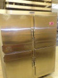 Koch 8 door, double sided SS commercial refrigerator, 6ft x 55in, self cont