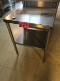 2ft x 20 in SS prep table (Kitchen)