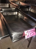 (6) 21in x 13in shallow insert pans  (Kitchen)