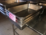 (6) 21in x 13in metal insert pans (Kitchen)