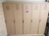 (5) 6ft x 5.5ft lockers (Kitchen)