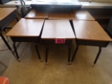 Approx. (20) Student formica top desks w/ adj. legs 24