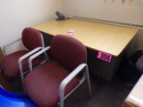 Desk 30in x 5ft & (2) office chairs (Rm 200)