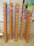 (3) Wall mounted coat racks, 70in (4th gr rm)