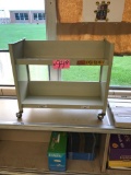 Rolling metal bookshelf (Rm 305)