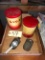 Vintage canister set w/ scoops