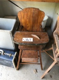 Wood high chair